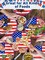 50 Pcs Patriotic American Flag Party Supplies Tableware Set Paper Plates and Napkins